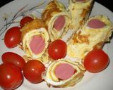 Foto del paso 5 de la receta: Salchicha envuelta en omelette