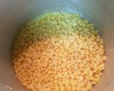 A picture of step 1 of Cabbage Chana dal Poriyal.