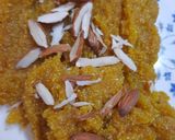 A picture of step 6 of Besan sooji Halwa.