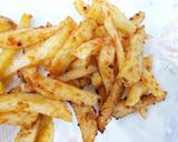 A picture of step 4 of French fries with twist.