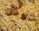 A picture of step 8 of Pork and Pasta with Cheese.