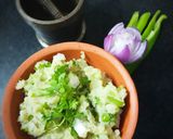 A picture of step 4 of Aloo Pitika.