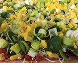 A picture of step 8 of Pizza with Pineapple and Spinach.
