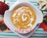 A picture of step 7 of Roasted Cauliflower and Red Pepper Soup.