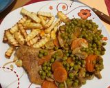 Zöldborsós sertéssült recept fázis 6 fotója