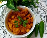 A picture of step 3 of Chicken tikka chunks.