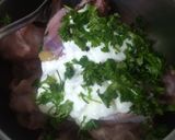 A picture of step 1 of Hyderabadi Chicken.