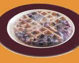 A picture of step 5 of A healthy breakfast--Blueberry Waffle.
