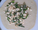 A picture of step 2 of Spring onion paneer paratha.