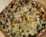 A picture of step 8 of Truffled Fontina and Mushroom Pizza.
