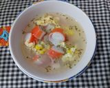 Foto langkah ke 6 dari resep Sup Jagung Crab Stick.