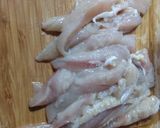 A picture of step 1 of Sweet and Sour Chicken Strips.