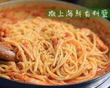 鮮蝦番茄義大利麵。的食譜步驟9照片