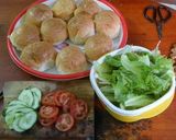 Hình bước làm 2 của món Hamburger Gà