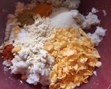 A picture of step 1 of Cornflakes Pohe Pakode.