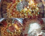 A picture of step 3 of Pizza Paratha.