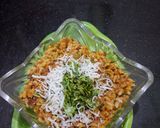 A picture of step 6 of Besan Bhat (Besan Rice).