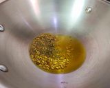 A picture of step 3 of Gur Aam or Jagerry Mango Pickle.