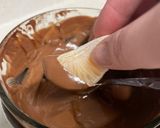 A picture of step 3 of Chocolate dipped Mandarin Oranges🍊.