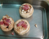 Foto del paso 2 de la receta: Champiñones rellenos de jamón y queso