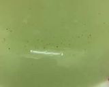 A picture of step 1 of Pandan coconut jelly.