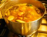 A picture of step 5 of Multi veg sambar.