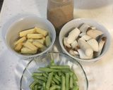 胡麻醬拌三蔬的食譜步驟1照片