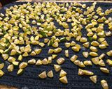A picture of step 1 of Mango pickle/Avakaya.