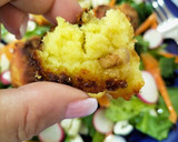 Foto del paso 5 de la receta: Albóndigas de patata con queso de cabra, anchoas y nueces
