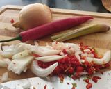 A picture of step 1 of Grilled spicy egplant.