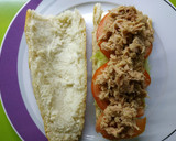 Foto del paso 3 de la receta: Bocadillo vegetal con queso