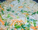 A picture of step 9 of Jap Chae (stir fried sweet potato glass noodles).