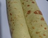 Foto del paso 5 de la receta: Panqueque de jamón y queso (masa con tallo de perejil 🌱 😁)