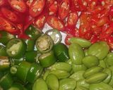Foto langkah ke 5 dari resep Oseng Cecek Tahu Lombok Ijo.