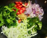 A picture of step 2 of Baked Cheesy Pasta with Tomato, Basil and Veggies.