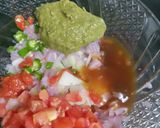 A picture of step 4 of Cone chatpata potato chat.