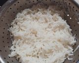 A picture of step 1 of Coconut Rice.