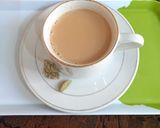 A picture of step 6 of Tea, with sonf and elaichi flavor.