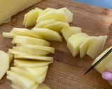 Foto del paso 1 de la receta: Tortilla de patata fit sin aceite🥔