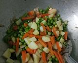 A picture of step 18 of #tiffin box# shahi veg biryani pulao.
