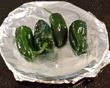 A picture of step 2 of Stuffed Chicken Breasts with Cheese, Poblano Peppers and Pastram.