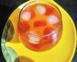 A picture of step 4 of Saffron cardamom shikanji.