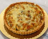 A picture of step 15 of Leek and Salmon Quiche.