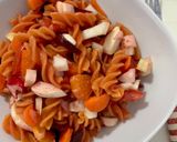 A picture of step 3 of Lentil Pasta Salad with Vegetables 🍅🥕🔮🥬🌱.