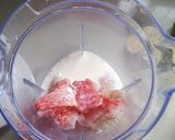 A picture of step 3 of Watermelon Sorbet.