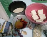 Foto langkah ke 2 dari resep Pepes Tahu Teri Telur Asin.
