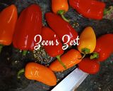 A picture of step 1 of Snacking Pepper Salad.