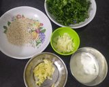 A picture of step 2 of Bajra Methi Thepla with Potato bhaji.