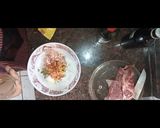 Foto del paso 2 de la receta: Tapa de nalga novillo mechada. Con papas y zapallo