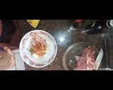 Foto del paso 2 de la receta: Tapa de nalga novillo mechada. Con papas y zapallo